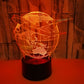 Plane around the Globe 3D night light