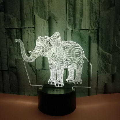 Elephant LED 3D light