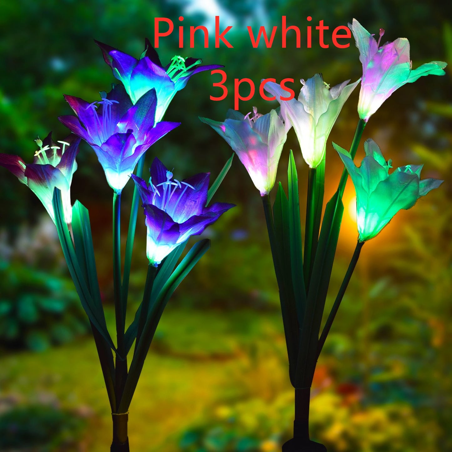 Solar Flower 7 LED Lights