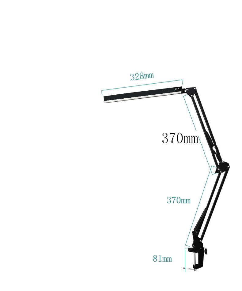 LED Folding Long Arm Eye Reading Table Lamp