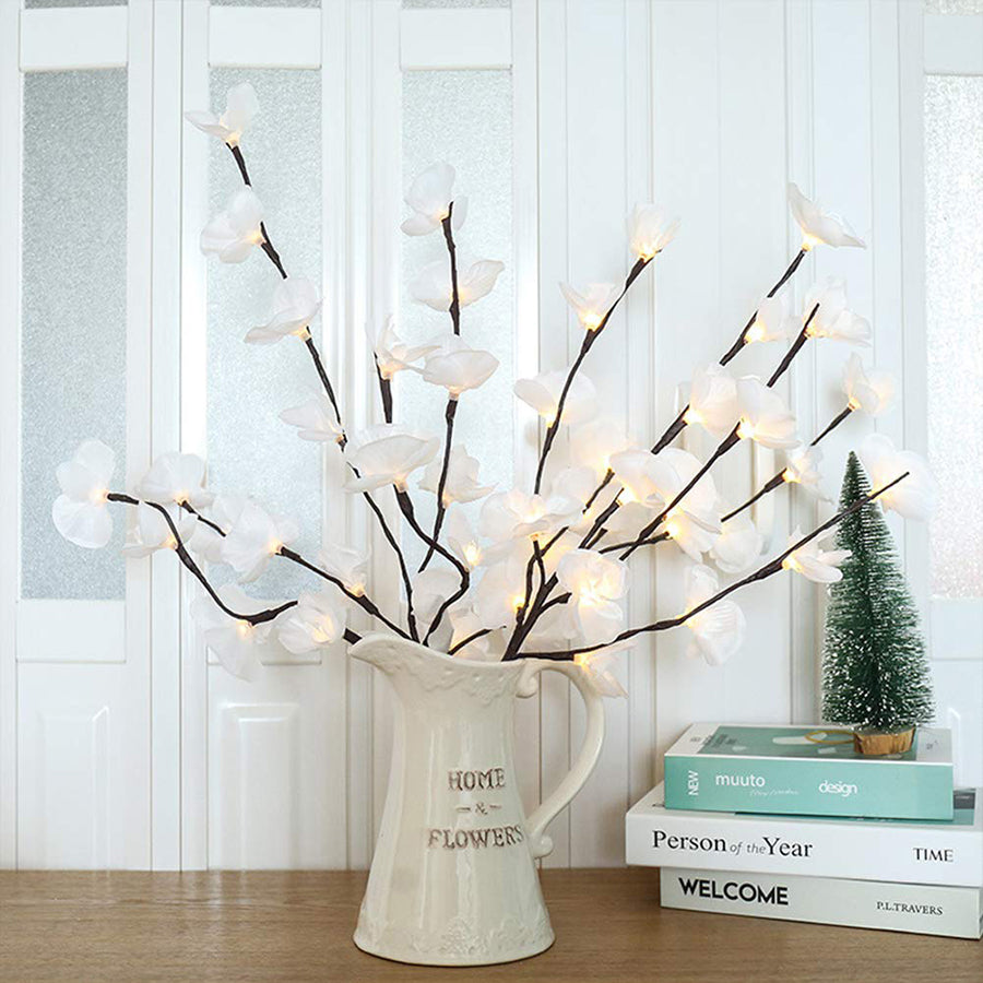 White Butterfly Tree LED Light