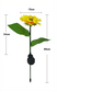 Solar Sunflower Lamps (Set of 4)