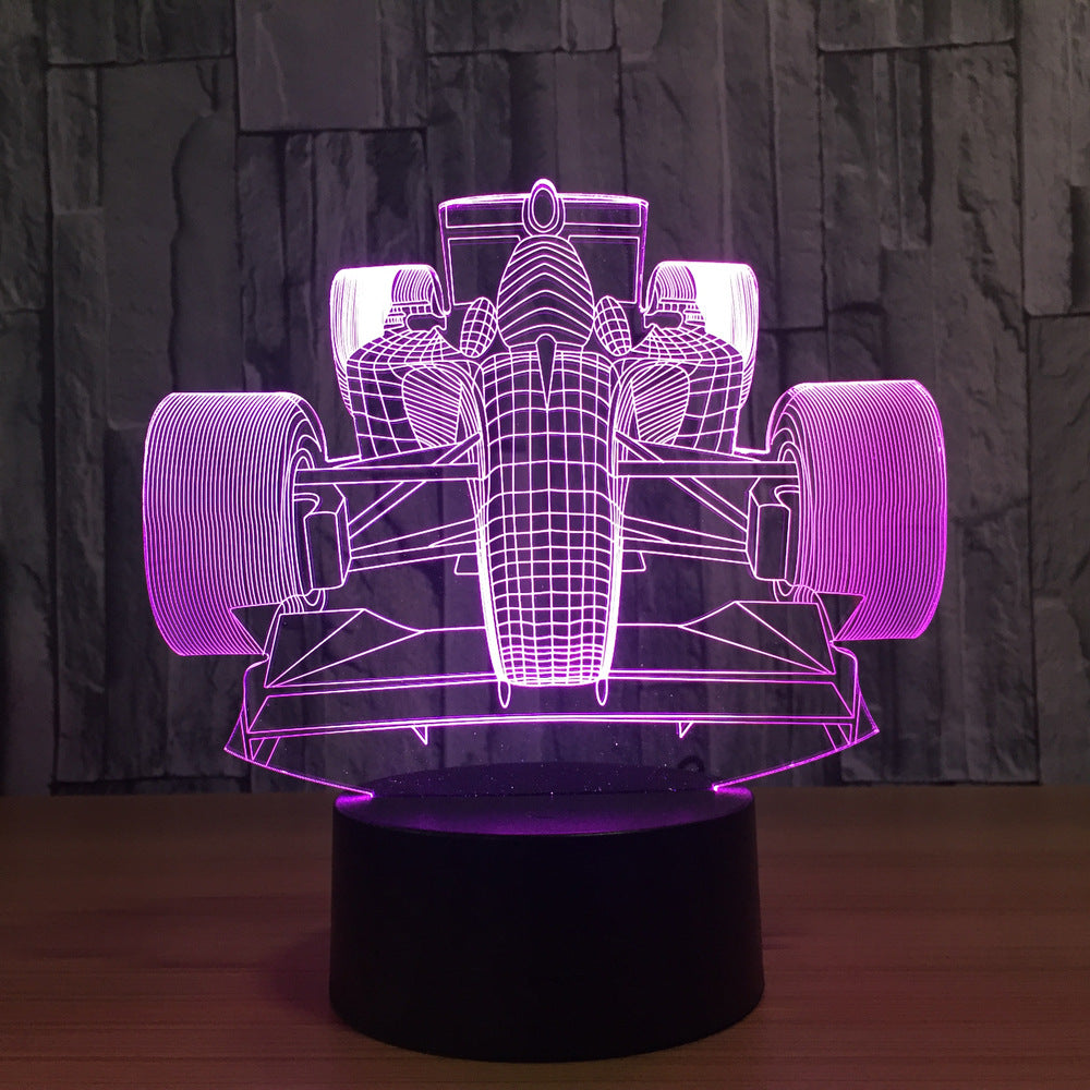 Formula Racing Car Multi-Colour 3D light