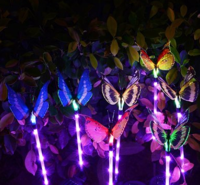 Solar Butterfly 7 Color Cycle LED