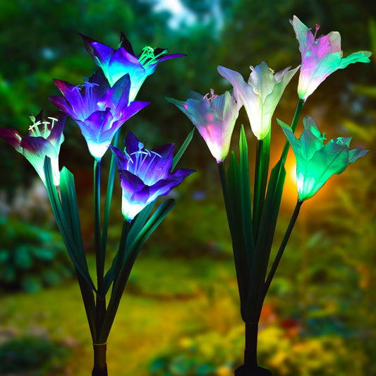 Solar Flower 7 LED Lights