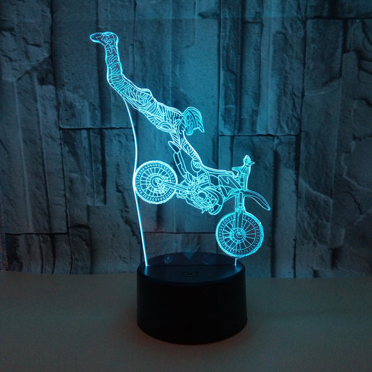 Stunt Bike Color Changing LED 3D Light