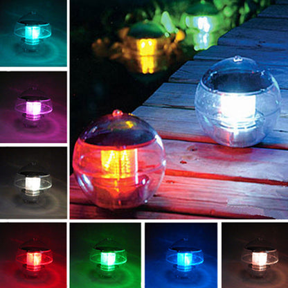 Solar Multi-colored LED Floating  Night Light for Gardens, Ponds or Pools