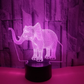 Elephant LED 3D light
