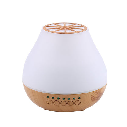 Light Wood Grain Ultrasonic Bluetooth 7 Color Air Diffuser