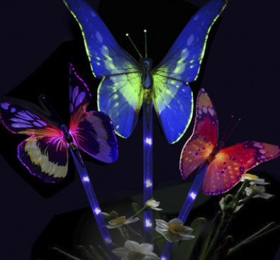 Solar Butterfly 7 Color Cycle LED