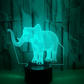Elephant LED 3D light