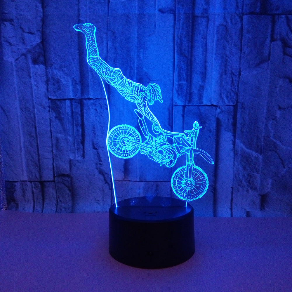 Stunt Bike Color Changing LED 3D Light