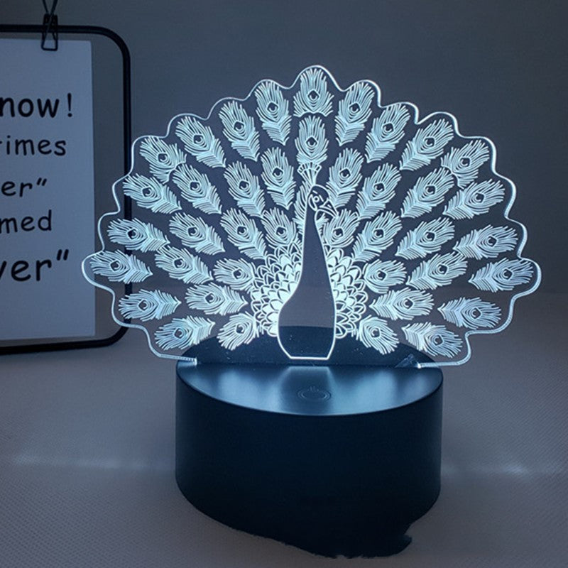 Peacock 3D LED Light