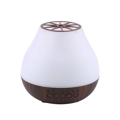 Dark Wood Grain Ultrasonic Bluetooth 7 Color Air Diffuser