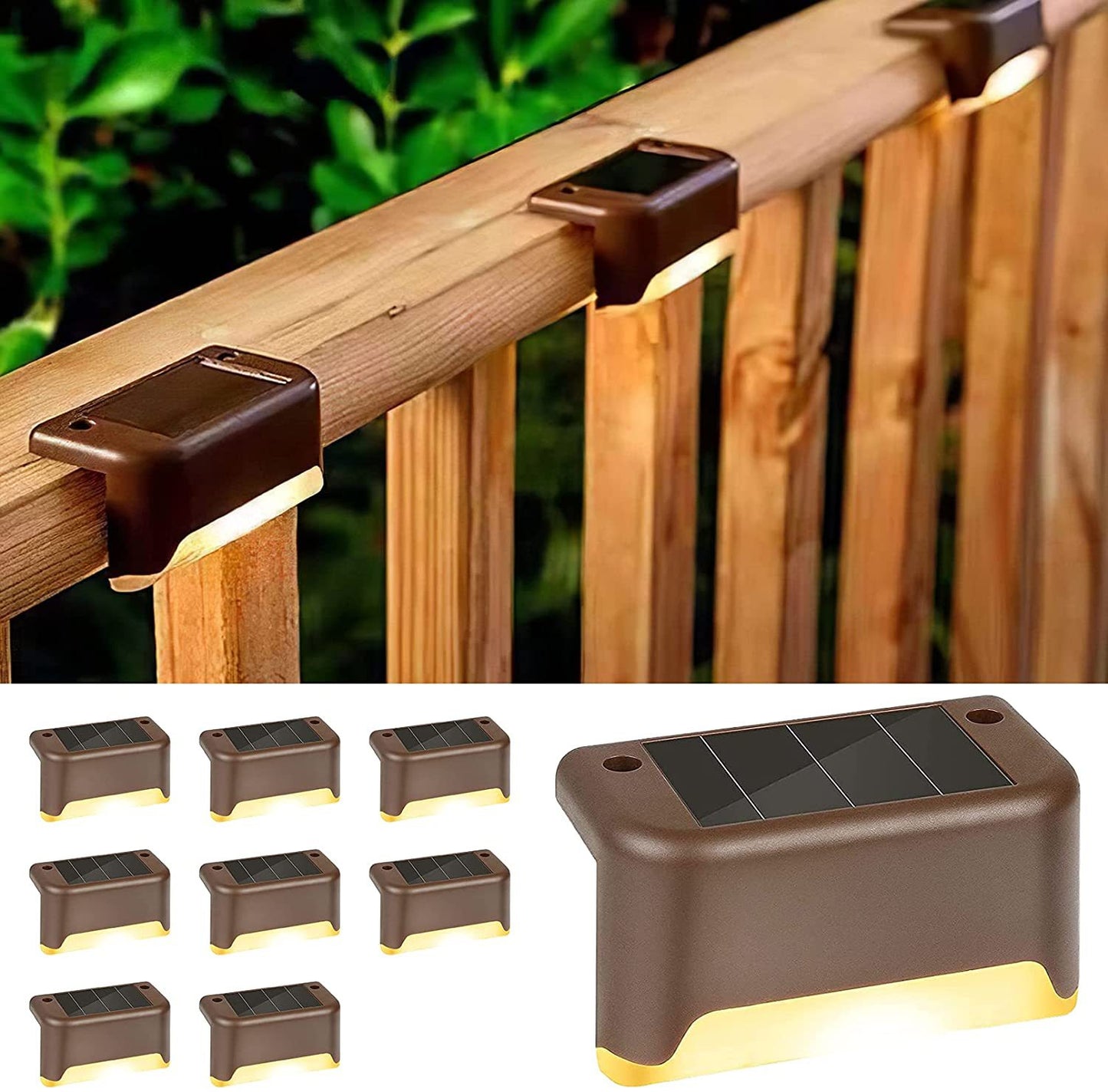 Solar Step and Balcony Light 4 Pack