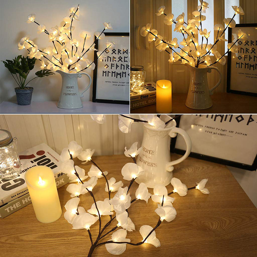 White Butterfly Tree LED Light