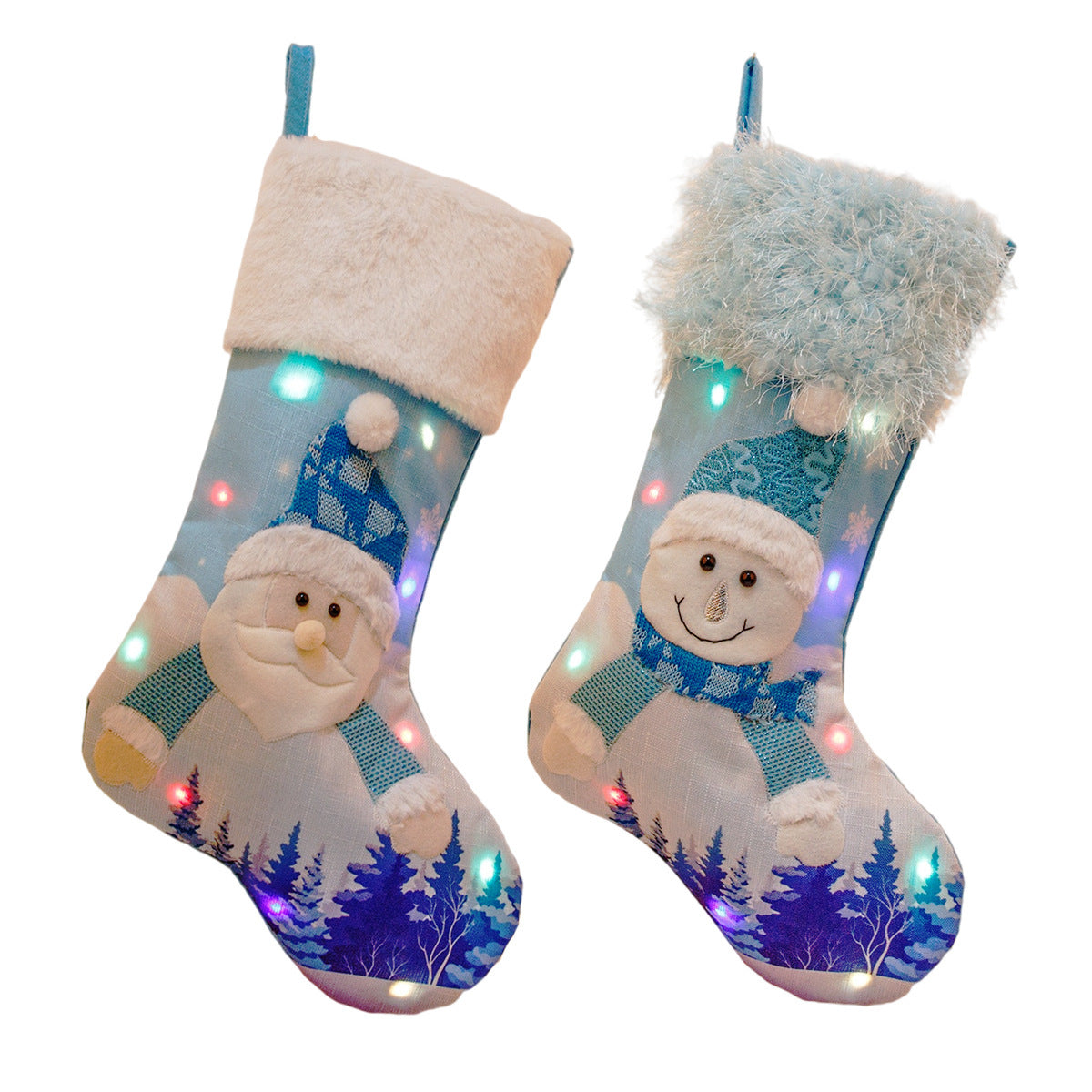 Plush Luminous Christmas Socks