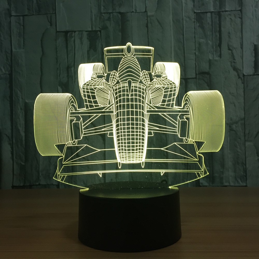 Formula Racing Car Multi-Colour 3D light