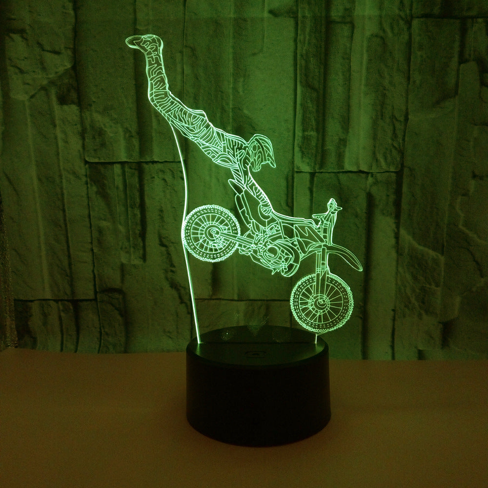 Stunt Bike Color Changing LED 3D Light