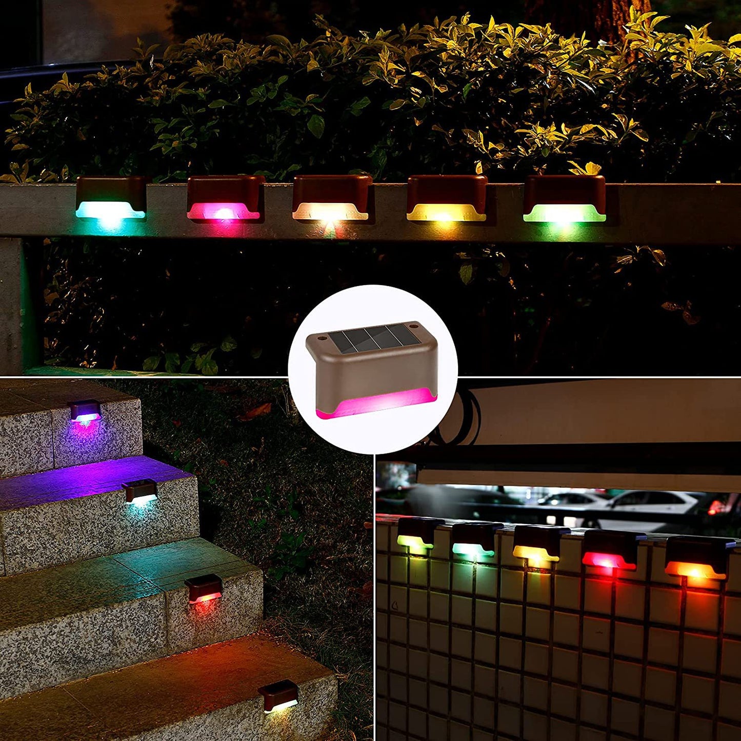 Solar Step and Balcony Light 4 Pack