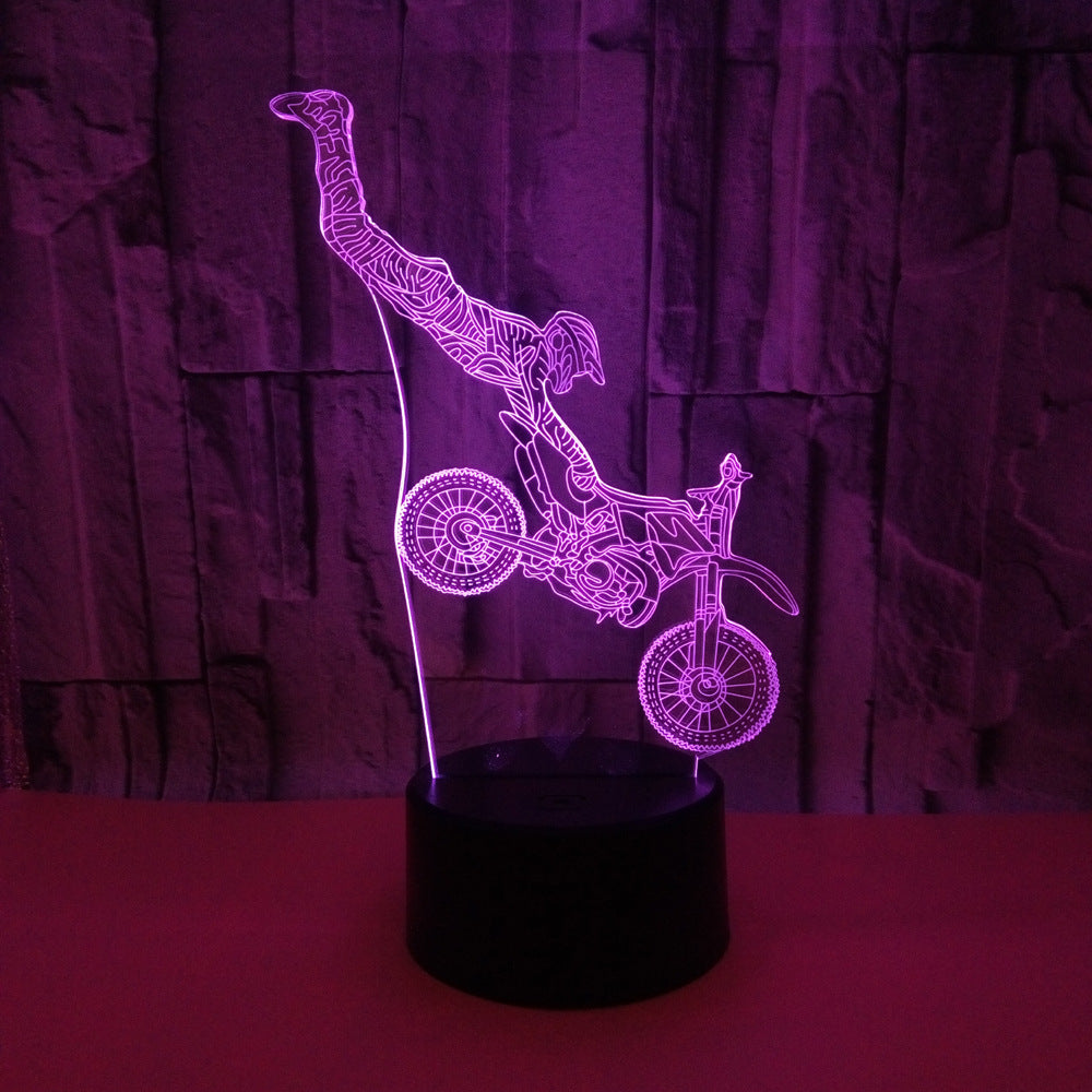 Stunt Bike Color Changing LED 3D Light