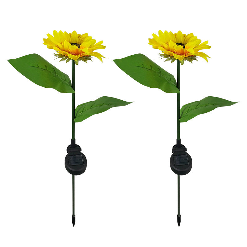 Solar Sunflower Lamps (Set of 4)