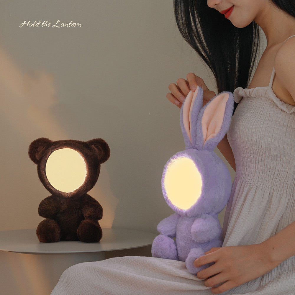 Plush Rabbit Teddy Light with Bluetooth Audio