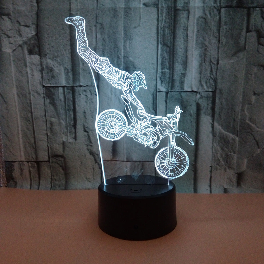 Stunt Bike Color Changing LED 3D Light