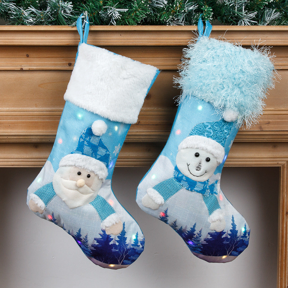 Plush Luminous Christmas Socks